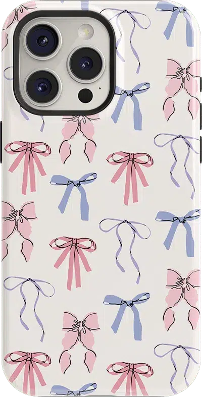 Coquette Girlie | Pastel Bows Case Phone Case Casetry Essential + MagSafe® iPhone 15 Pro 