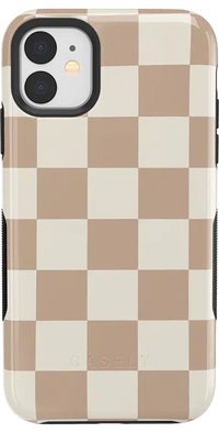 Fit Check | Neutral Checkerboard Case iPhone Case get.casely Bold iPhone 11 