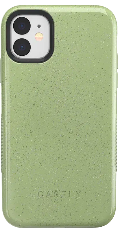 Kiwi Kiss | Matcha Green Shimmer Case iPhone Case get.casely Bold iPhone 11 