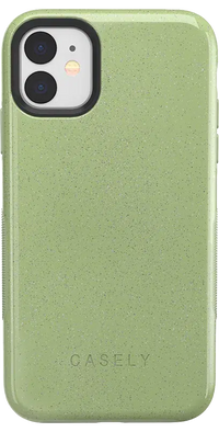 Kiwi Kiss | Matcha Green Shimmer Case iPhone Case get.casely Bold iPhone 11 