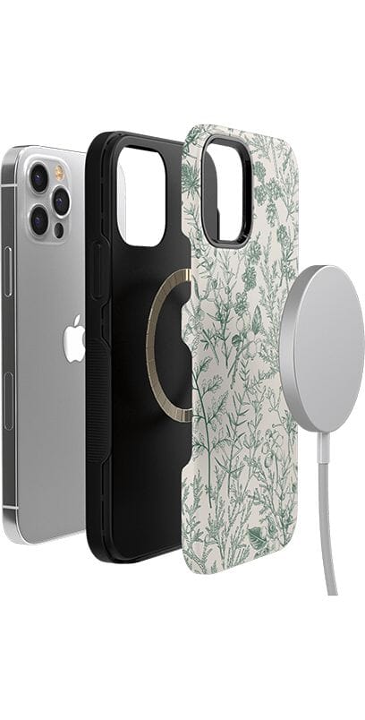 Sage Garden | Green Floral Case iPhone Case get.casely 