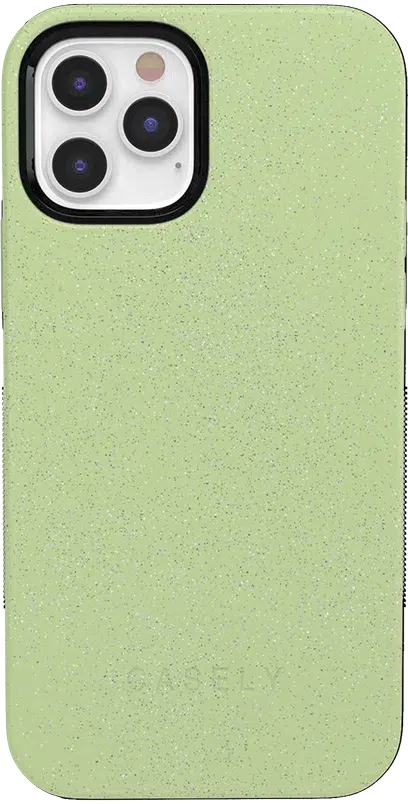 Kiwi Kiss | Matcha Green Shimmer Case iPhone Case get.casely Bold + MagSafe® iPhone 12 Pro Max 