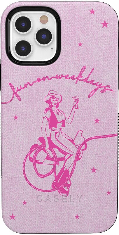 Denim Cowgirl | Fun on Weekdays Case iPhone Case get.casely Bold + MagSafe® iPhone 12 Pro Max 