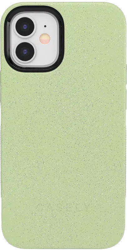 Kiwi Kiss | Matcha Green Shimmer Case iPhone Case get.casely Bold + MagSafe® iPhone 12 