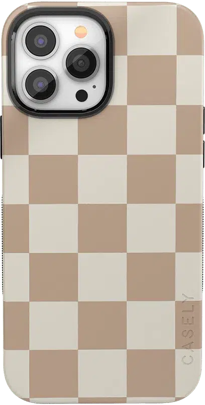 Fit Check | Neutral Checkerboard Case iPhone Case get.casely Bold + MagSafe® iPhone 13 Pro Max 