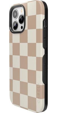 Fit Check | Neutral Checkerboard Case iPhone Case get.casely