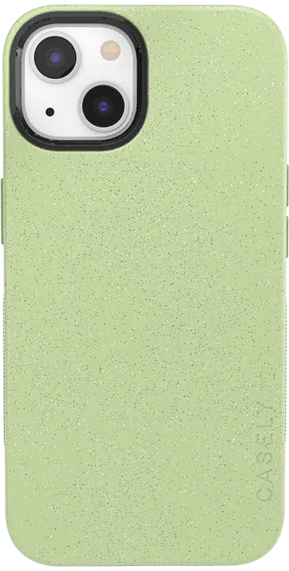 Kiwi Kiss | Matcha Green Shimmer Case iPhone Case get.casely Bold + MagSafe® iPhone 13 