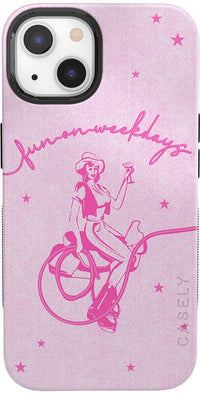 Denim Cowgirl | Fun on Weekdays Case iPhone Case get.casely Bold + MagSafe® iPhone 13 