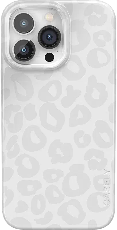 Into the Wild | White Snow Leopard Case iPhone Case get.casely Classic + MagSafe® iPhone 14 Pro Max 