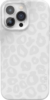 Into the Wild | White Snow Leopard Case iPhone Case get.casely Classic + MagSafe® iPhone 14 Pro Max 