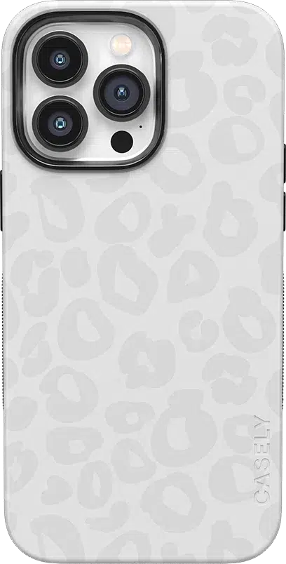 Into the Wild | White Snow Leopard Case iPhone Case get.casely Bold + MagSafe® iPhone 14 Pro Max 