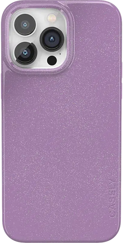 Lavender Waves | Purple Shimmer Case iPhone Case get.casely Classic + MagSafe® iPhone 14 Pro Max 