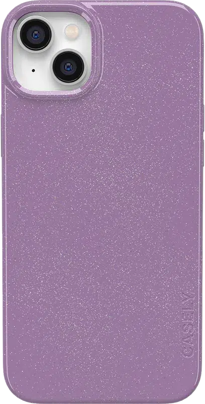 Lavender Waves | Purple Shimmer Case iPhone Case get.casely Classic + MagSafe® iPhone 14 Plus 