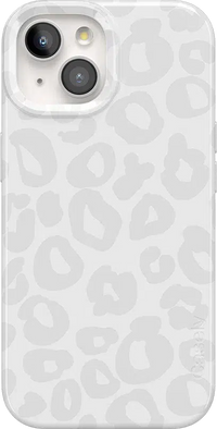 Into the Wild | White Snow Leopard Case iPhone Case get.casely Classic + MagSafe® iPhone 15 Plus 