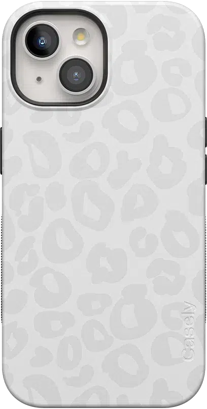 Into the Wild | White Snow Leopard Case iPhone Case get.casely Bold + MagSafe® iPhone 15 Plus 