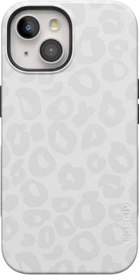 Into the Wild | White Snow Leopard Case iPhone Case get.casely Bold + MagSafe® iPhone 15 Plus 