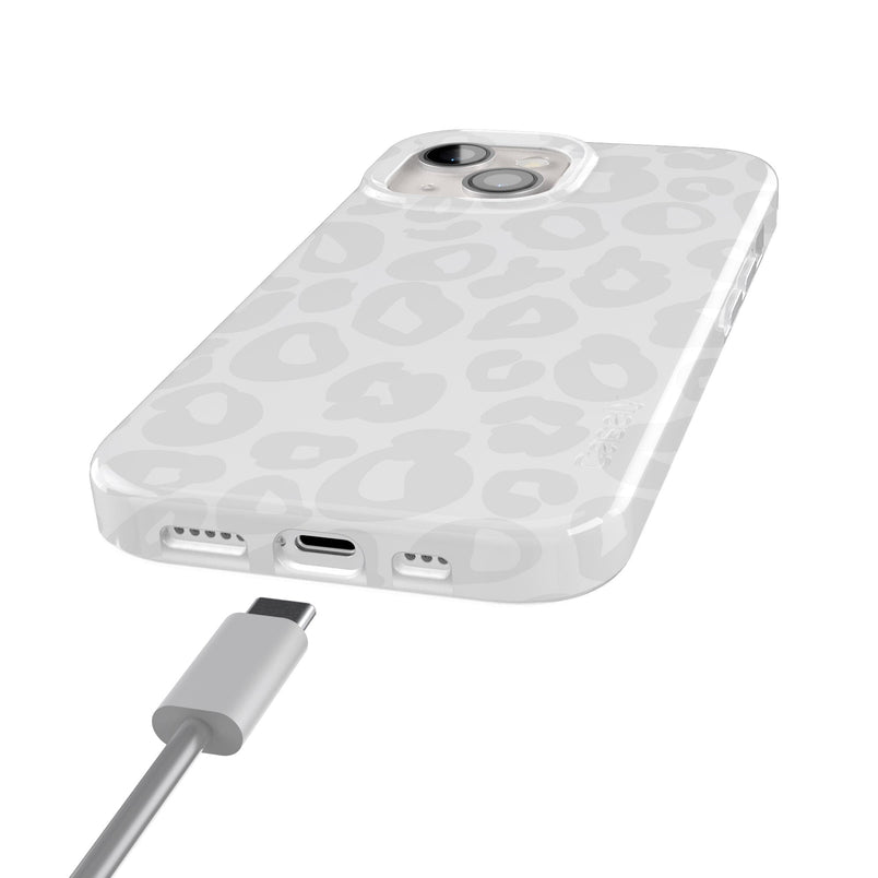 Into the Wild | White Snow Leopard Case iPhone Case get.casely 