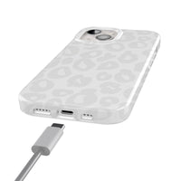 Into the Wild | White Snow Leopard Case iPhone Case get.casely 