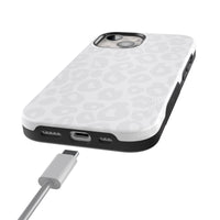 Into the Wild | White Snow Leopard Case iPhone Case get.casely 