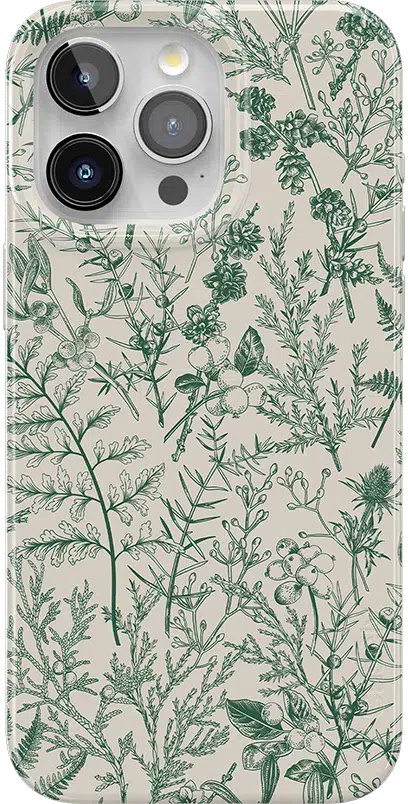 Sage Garden | Green Floral Case iPhone Case get.casely Classic + MagSafe® iPhone 15 Pro Max 