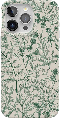 Sage Garden | Green Floral Case iPhone Case get.casely Classic + MagSafe® iPhone 15 Pro Max 