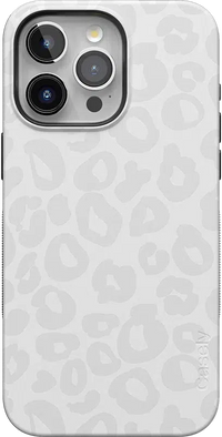 Into the Wild | White Snow Leopard Case iPhone Case get.casely Bold + MagSafe® iPhone 15 Pro Max 