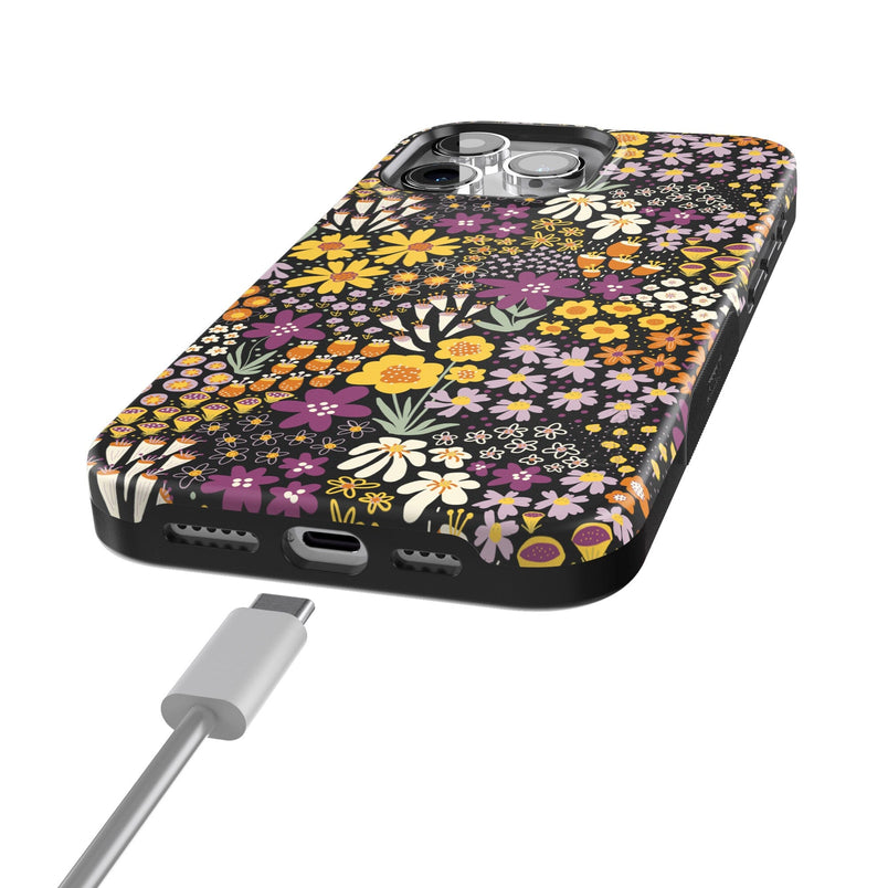 Falling for You | Plum Floral Case iPhone Case get.casely 