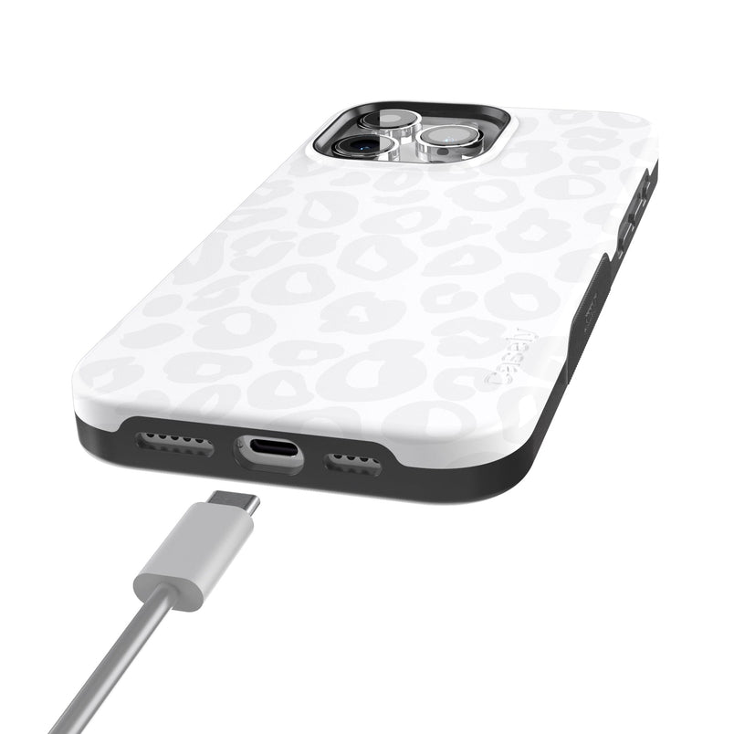 Into the Wild | White Snow Leopard Case iPhone Case get.casely 