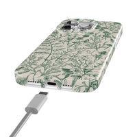 Sage Garden | Green Floral Case iPhone Case get.casely 