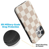 Fit Check | Neutral Checkerboard Case iPhone Case get.casely 