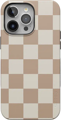 Fit Check | Neutral Checkerboard Case iPhone Case get.casely Bold + MagSafe® iPhone 15 Pro 