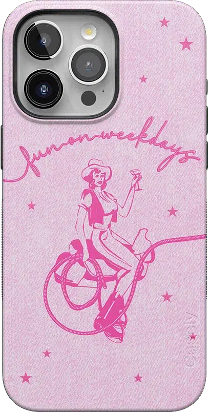 Denim Cowgirl | Fun on Weekdays Case iPhone Case get.casely Bold + MagSafe® iPhone 15 Pro Max 