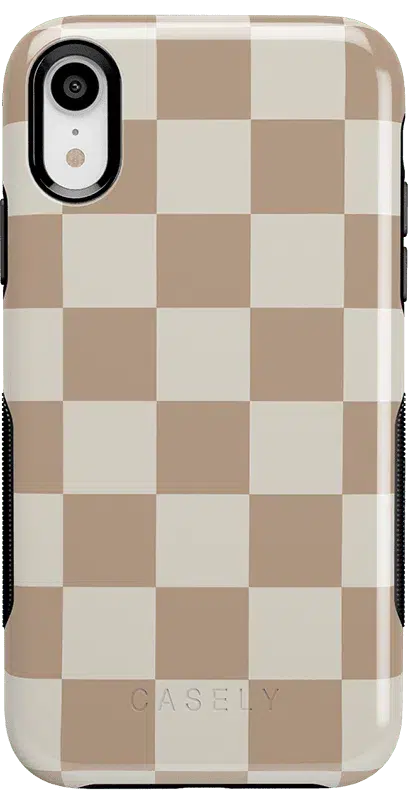 Fit Check | Neutral Checkerboard Case iPhone Case get.casely Bold iPhone XR 