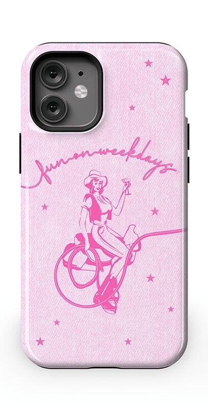 Denim Cowgirl | Fun on Weekdays Case iPhone Case get.casely Essential + MagSafe® iPhone 12 Mini 