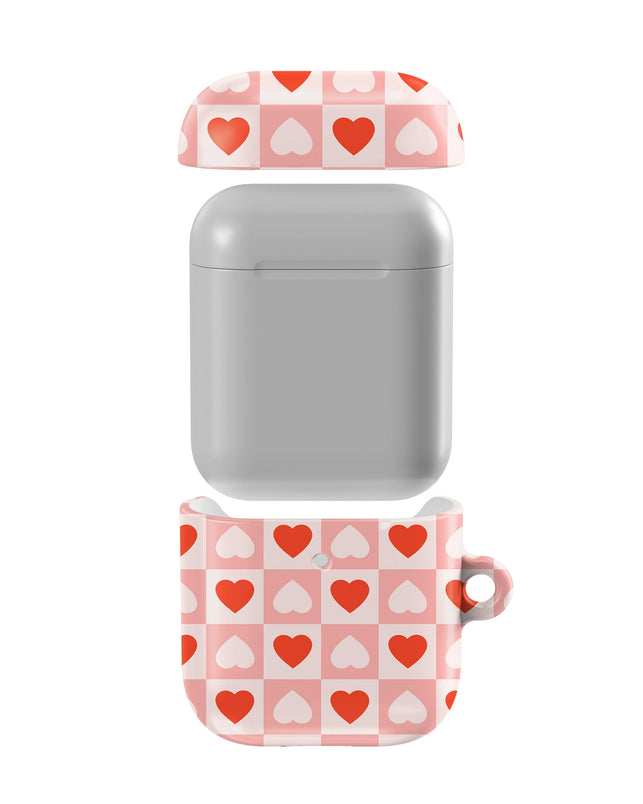 King of My Heart | Checkered Hearts AirPods Case AirPods Case Casetry 