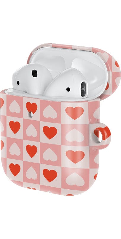 King of My Heart | Checkered Hearts AirPods Case AirPods Case Casetry 