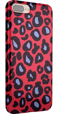 Into the Wild | Red & Blue Leopard Print Case iPhone Case get.casely 