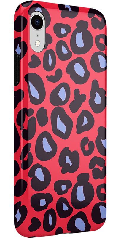 Into the Wild | Red & Blue Leopard Print Case iPhone Case get.casely 