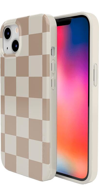 Fit Check | Neutral Checkerboard Case iPhone Case get.casely