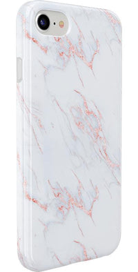 Subtle Blush | White and Pink Marble Case iPhone Case get.casely 