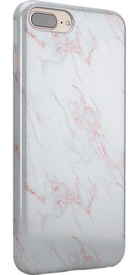 Subtle Blush | White and Pink Marble Case iPhone Case get.casely 