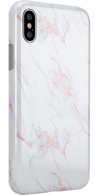 Subtle Blush | White and Pink Marble Case iPhone Case get.casely 