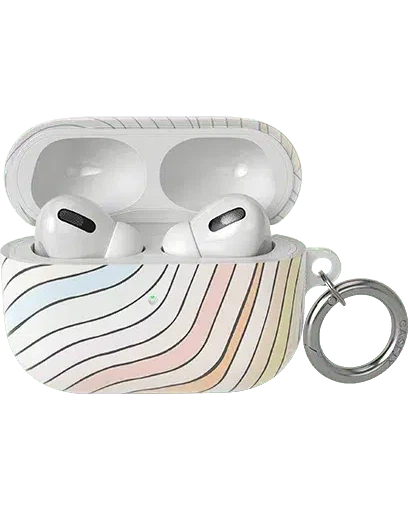 Ride The Wave | Pastel Rainbow Lined AirPods Case AirPods Case get.casely AirPods Pro 2 Case 