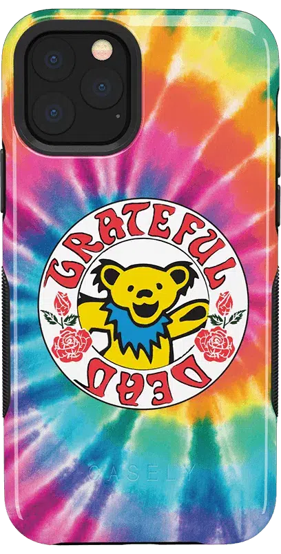 On Tour | Grateful Dead Tie Dye Sticker Case iPhone Case Grateful Dead Bold iPhone 11 Pro Max 