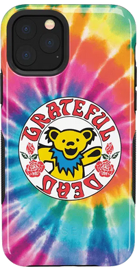 On Tour | Grateful Dead Tie Dye Sticker Case iPhone Case Grateful Dead Bold iPhone 11 Pro Max 