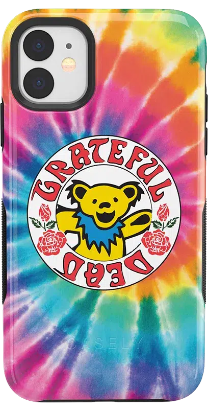 On Tour | Grateful Dead Tie Dye Sticker Case iPhone Case Grateful Dead Bold iPhone 11 