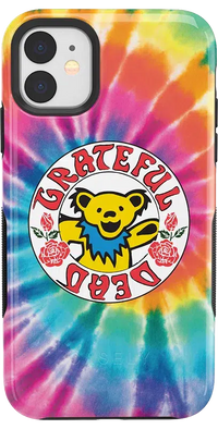 On Tour | Grateful Dead Tie Dye Sticker Case iPhone Case Grateful Dead Bold iPhone 11 