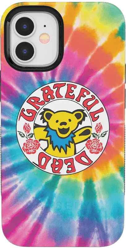 On Tour | Grateful Dead Tie Dye Sticker Case iPhone Case Grateful Dead Bold iPhone 12 