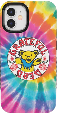 On Tour | Grateful Dead Tie Dye Sticker Case iPhone Case Grateful Dead Bold iPhone 12 