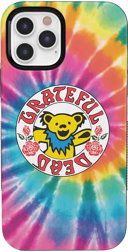 On Tour | Grateful Dead Tie Dye Sticker Case iPhone Case Grateful Dead Bold iPhone 12 Pro 